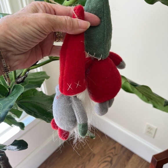 Christmas Holiday Gnome Tree ornament,   - Red and Green - Picture 5 of 6